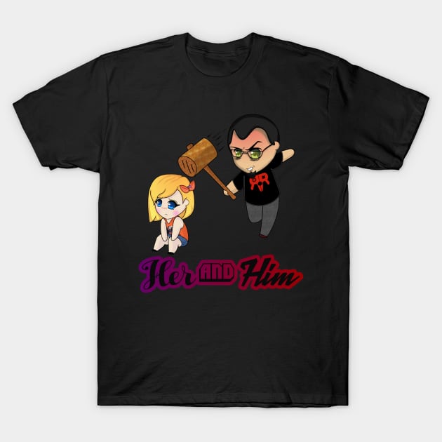 Him for HerAndHim T-Shirt by herandhim